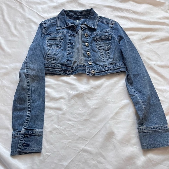Garage Jackets & Blazers - Garage Y2K Cropped Stretch Denim Jean Jacket Medium